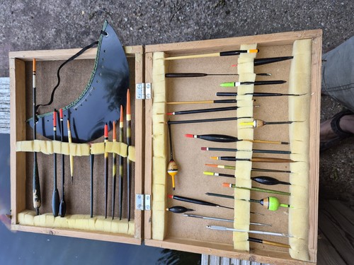 Box vintage fishing floats - fishing,
