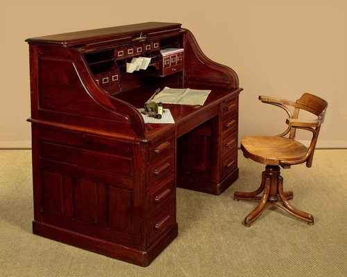 Antique large walnut roll - antique,