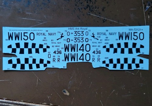 Spare decals model - 1/72,