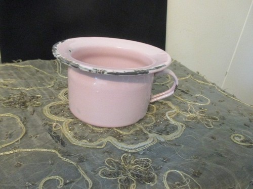 Vintage pink enamel - vintage, child