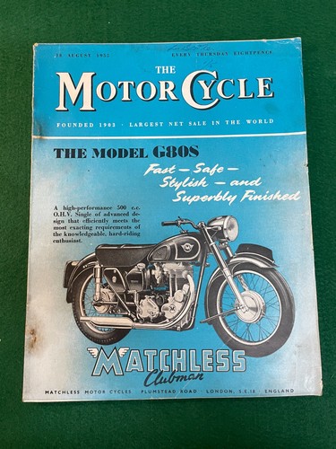 The motorcycle aug 1955 - the,