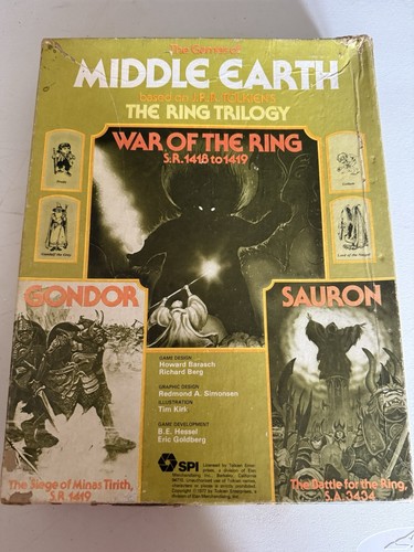 Spi wargame middle earth - middle,