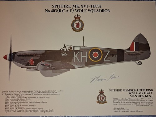 Spitfire xvi tb752 - spitfire, r.c.a.f