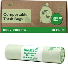 140L Biodegradable Bin Liners