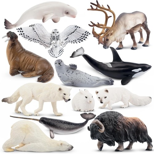 Large polar animals figurines - animals,