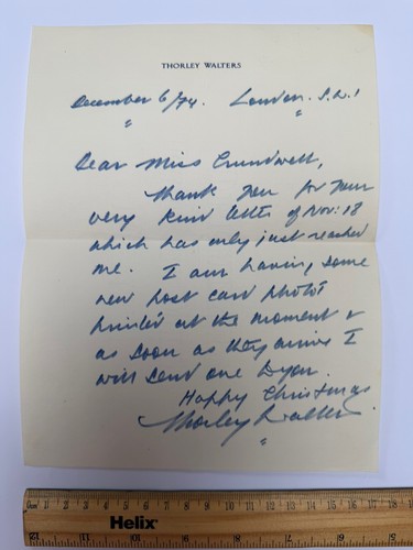 Thorley walters signed - walters,
