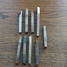Watchmakers Lathe Cutters x 9