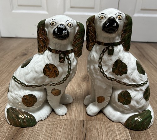 Vintage pair staffordshire - pair,