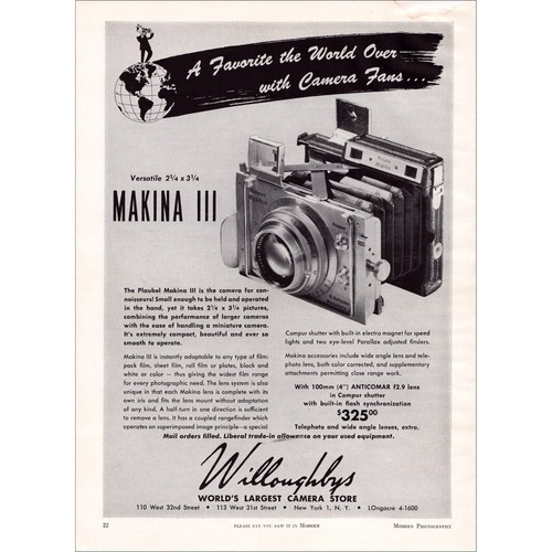 1952 plaubel makina iii - makina,