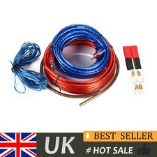 Car Audio Wiring Kit Cable Subwoofer UK for Edge Vibe Car Audio AMP RCA 1500W