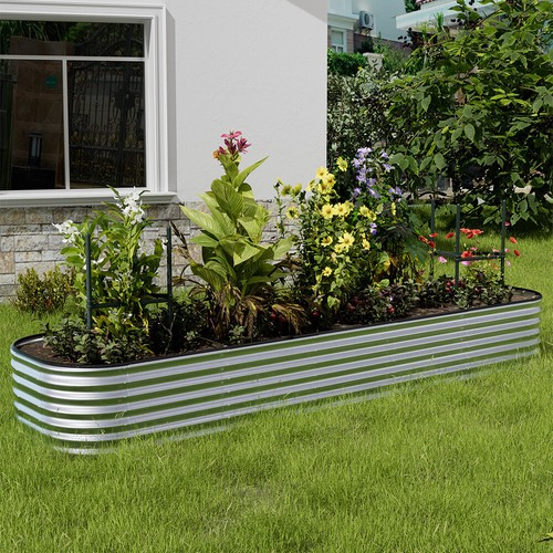 Xlarge galvanized metal raised - metal,