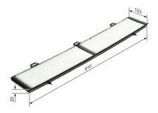 BOSCH 1 987 432 124 Filter, interior air for ,ALPINA,BMW,BMW (BRILLIANCE)