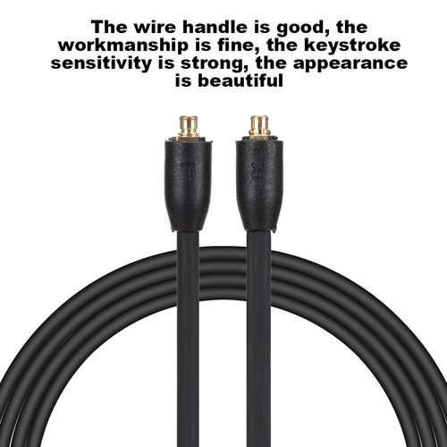 Black with microphone - microphone, braided