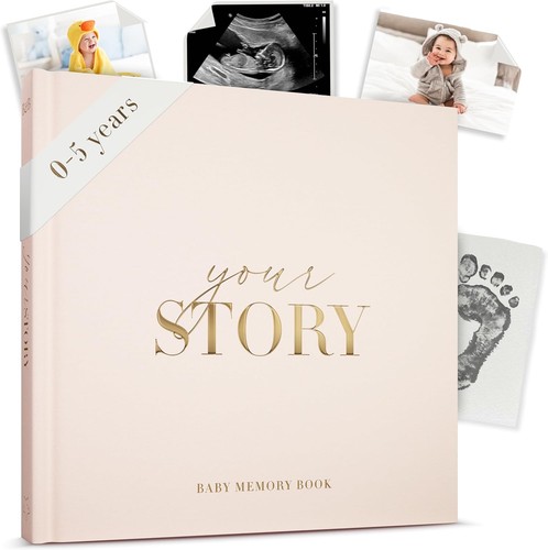 Baby memory book cream - baby,