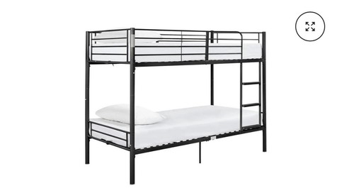 3ft single black steel metal - black,