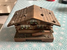 Vintage Swiss chalet music box.