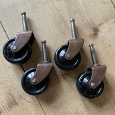 Vintage Trolley Casters /Wheels 4cm Diameter Furniture Industrial Job Lot x 4 