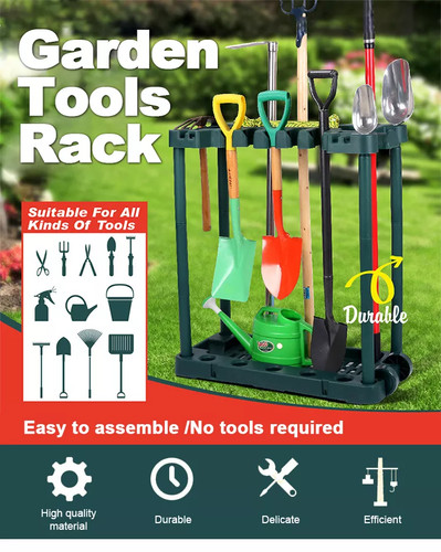 Garden tool holder storage - garden,