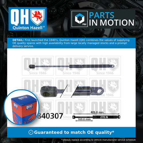 Bonnet gas strut - gas,