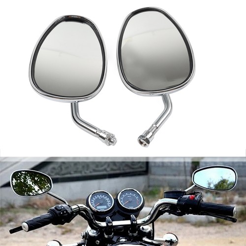 Chrome rearview oval mirror - rearview,