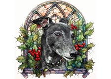 Greyhound Christmas Card for