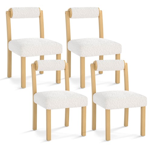 Pcs wooden dining chair faux - wooden,