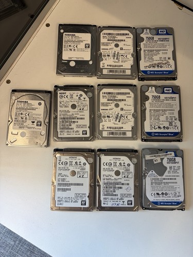 Joblot 10x 750gb sata - joblot, hdd