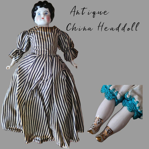 Antique german china - german, doll