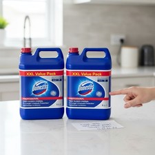 Extended Germ Kill Bleach 5L Pack of 2 - Powerful Disinfectant for Fabric, Ti...