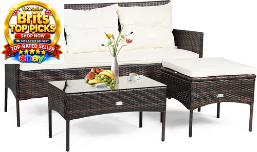 Seater rattan garden corner - seater,