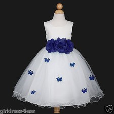 US Seller Ivory/Navy Blue