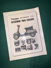 Triumph Automatic T10 Replacement Parts Spares Catalogue Book Manual Guide Parts