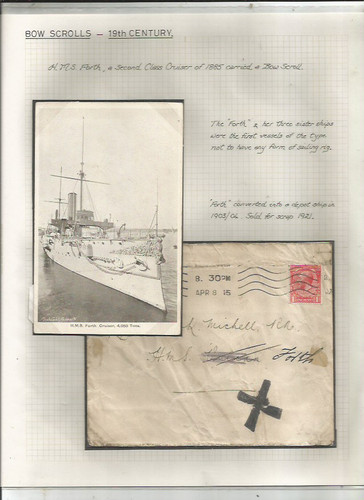 Forth postcard with - h.m.s.,