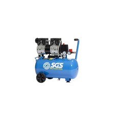 SGS 24L Air Compressor Pro Super Silent, 1HP 4.5CFM Low Noise w/ Wheels & Handle
