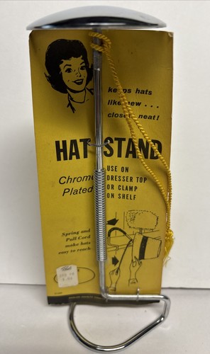 Vintage hat stand chrome - vintage,