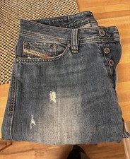 Diesel Men's Blue Distressed