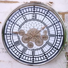 Large Wall Cog Clock Modern