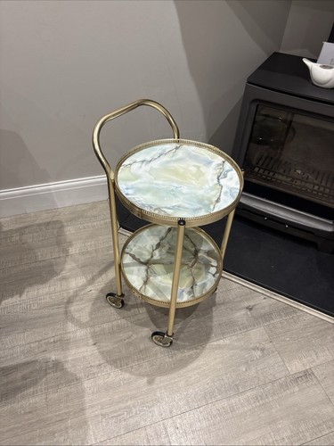 Vintage hostess trolley marble - vintage,