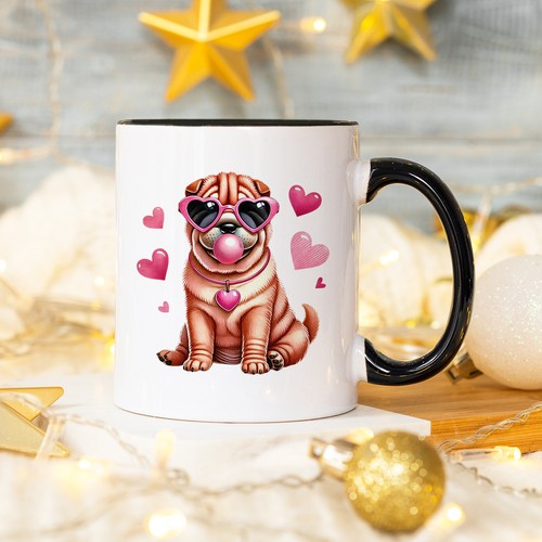 Shar pei puppy hearts - hearts, womens