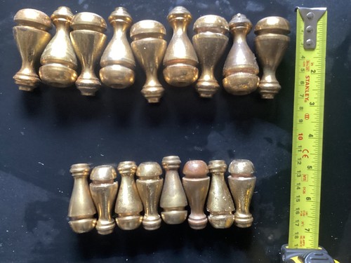 Vintage brass heavy solid pull - brass,