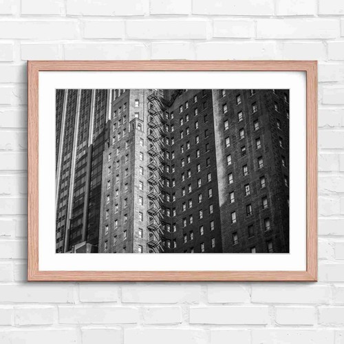 Urban brick fire escape - brick,