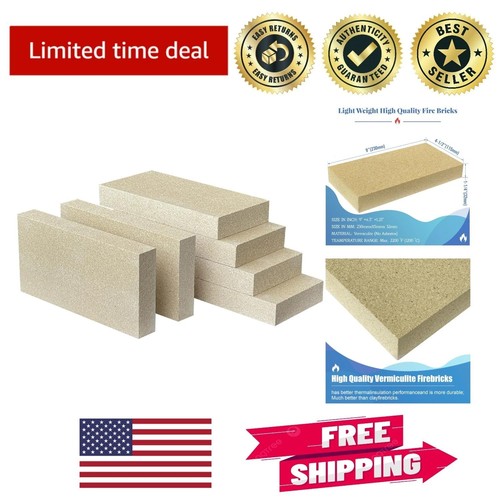 Vermiculite firebricks x - 9",