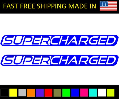 Supercharged decal stickers