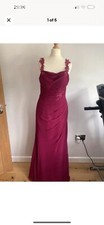 True Bride Rose Violet Bridesmaid Sample Dress Size 8 (145)