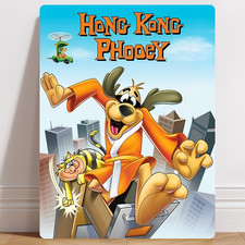 Hong Kong Phooey Cartoon Aluminium Metal Sign Wall Art Poster Gift