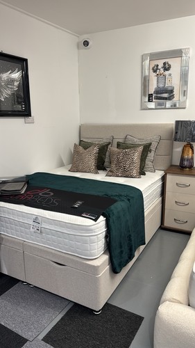 Double bed with - bed, mattress