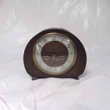 Vintage Antique Smiths Mantel Clock Art Deco Wooded Cased United Kingdom