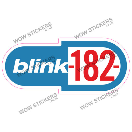 Blink 182 sticker laptop man - blink,