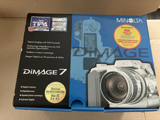 Minolta DiMAGE 7 (rare) Zoom Digital Camera Boxed with Paperwork. Spares