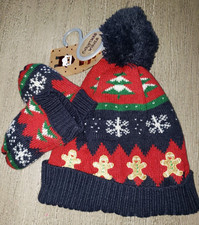 boys girls BLUE RED KNIT